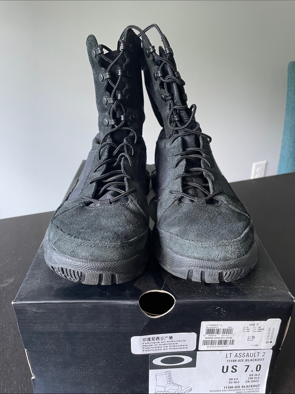 Oakley Black LT Assault 2 Tactical Boots